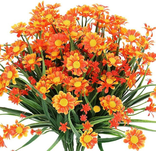 Künstliche Gänseblümchen Pflanzen in Schwarz für Indoor und Outdoor Dekoration - Bild 1