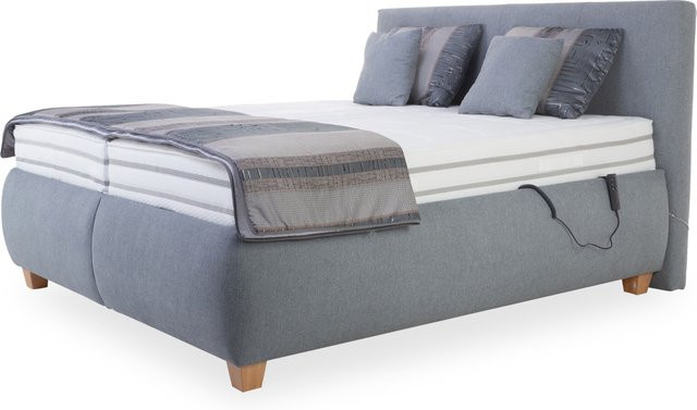 Polsterbett Elastoform OMAR in Grau mit Bettkasten und Stoffbezug, B/T: 160 x 200 cm - Bild 1