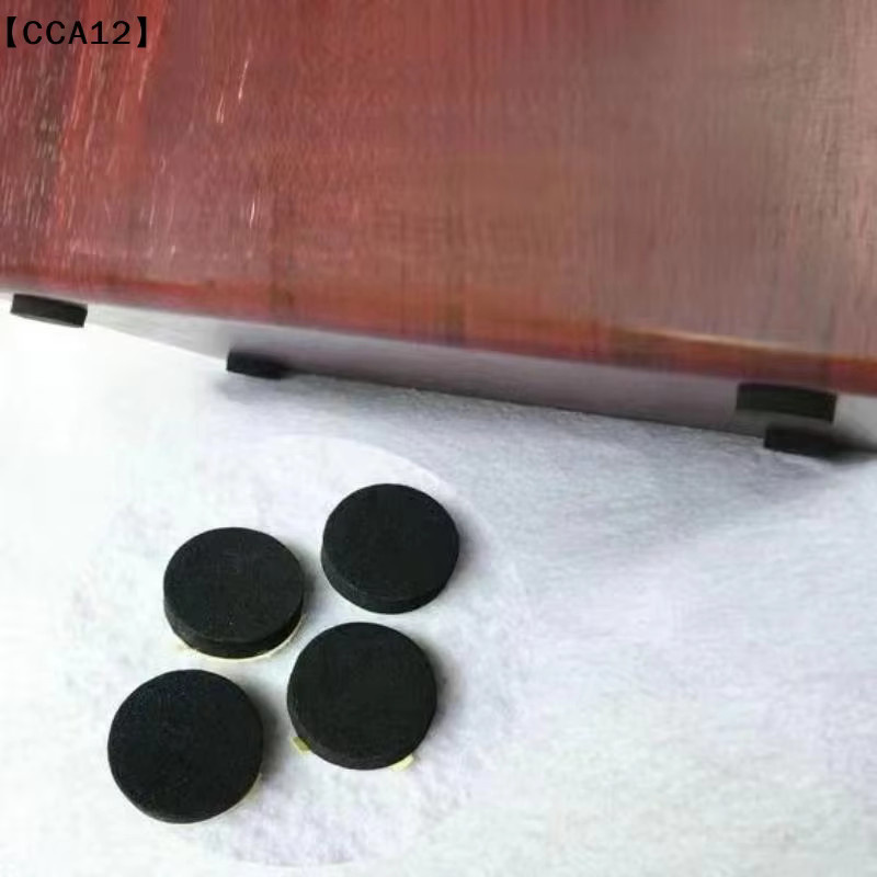 KOQZM Selbstklebende EVA-Lautsprecher-Stoßdämpfer-Fußmatten in Schwarz, 4 oder 8 Stück rutschfeste Geräuschreduzierungs-Pads aus Schaumstoff mit 10 mm Dicke - Bild 2