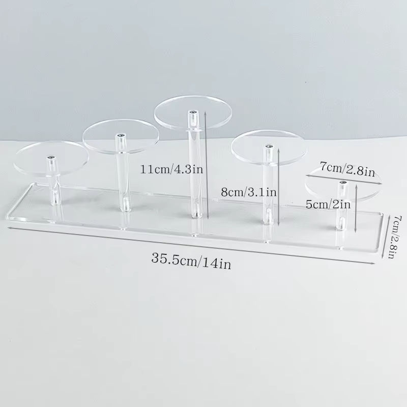 Transparentes Acryl Cupcake Display und Schmuckständer in minimalistischem Design - Bild 3