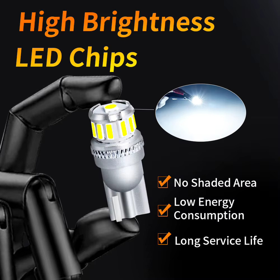 2 Stück ultrahelle T10 W5W LED-Blinkerlampen 6000 K Weiß für Auto LKW und Pickup 12 V 24 V - Bild 4