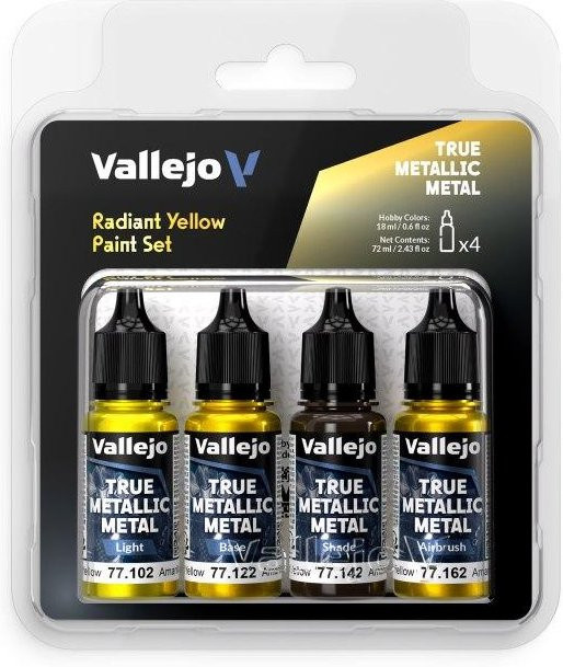 Vallejo TMM Radian Yellow Farb-Set, Nachfüllpack, 4 x 18ml - Bild 1