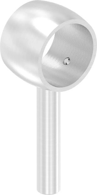 FeNau Handlaufhalter aus Edelstahl in Silber für Rohr Ø 33,7 mm mit Steckstück - Bild 1