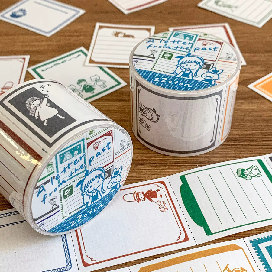 ZZOTON Antikes Briefpapier Gangu-Papier mit Retro-Rand, beschreibbares Spezialpapier für dein Journal in Multicolour - Bild 2