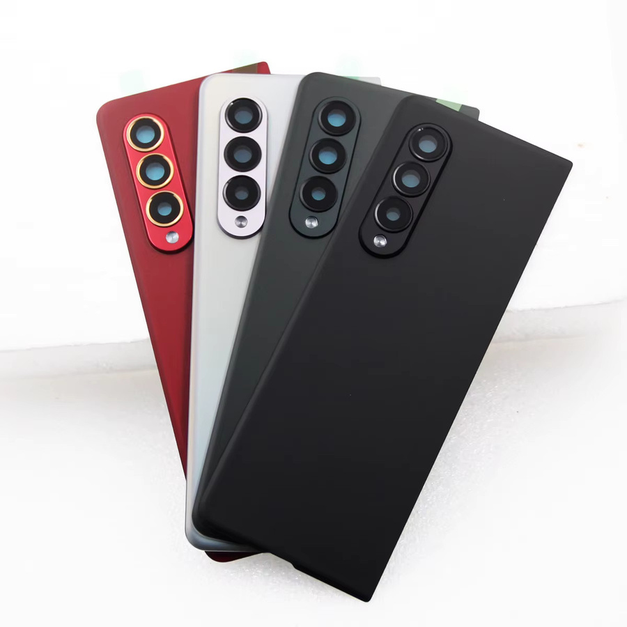 Samsung Galaxy Z Fold 3 F926 F9260 Ersatz Rückseite Rückgehäuseabdeckung in Schwarz mit Klebstoff - Bild 4
