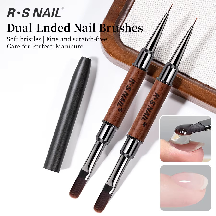 RSNAIL Doppelseitiger Nageldesign-Pinsel, Silikon-Schnitzstift - Bild 2