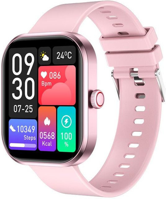 Wula Mall G21 Smart Watch mit Bluetooth für Anrufe und Herzfrequenzmessung, Black - Bild 1