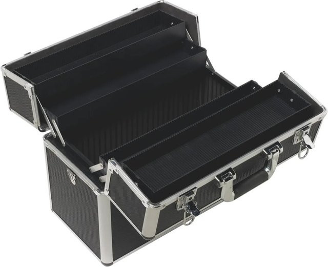 LUX-TOOLS Werkzeugkoffer AKW 255 aus Aluminium und Kunststoff in Schwarz, Breite: 35,5 cm, Tiefe: 22,5 cm, Höhe: 52 cm - Bild 1