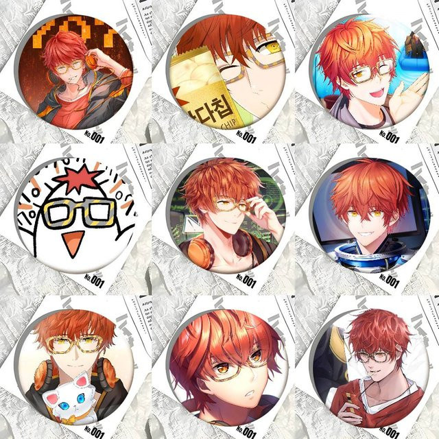 Brosche Anime Mystic Messenger Game 707, Unisex - Bild 1