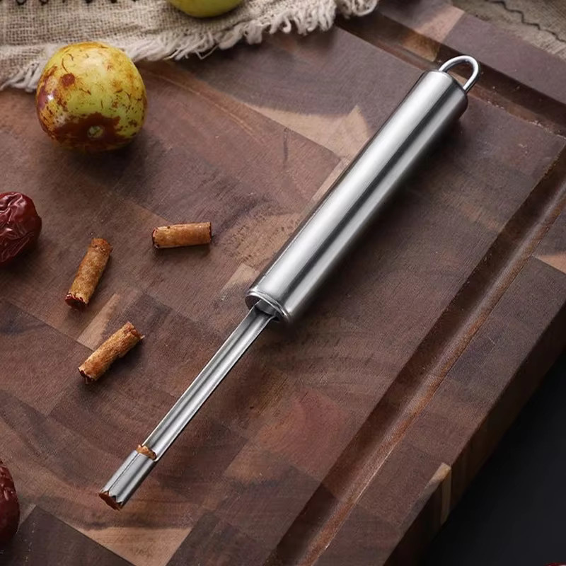 Venlohome Kernentferner aus Edelstahl in Silber für Obst und Gemüse - Bild 2