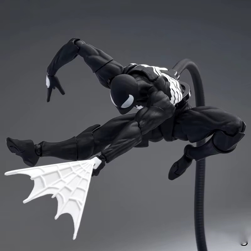 Revoltech Amazing Yamaguchi Spider Man Black Suit Venom, Actionfigur, Marvel - Bild 2