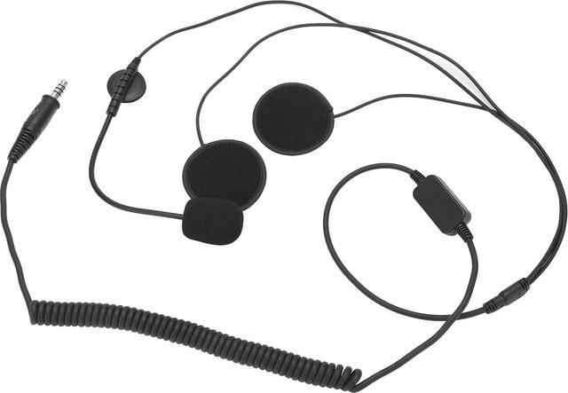 Neoglint Integralhelm Headset mit Mikrofon und Geräuschunterdrückung in Schwarz mit 2 Meter Verlängerungskabel - Bild 1