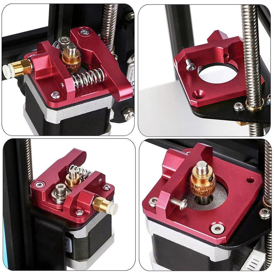 Creality Aluminium MK8 Extruder Drive Feed für FDM 3D-Drucker in Rot - Bild 4