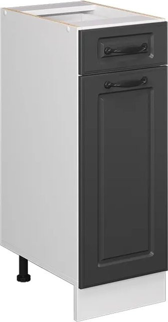 Vicco Küchenunterschrank R-Line Landhaus mit Schublade und Tür in Weiß und Anthrazit, Breite: 30 cm - Bild 2