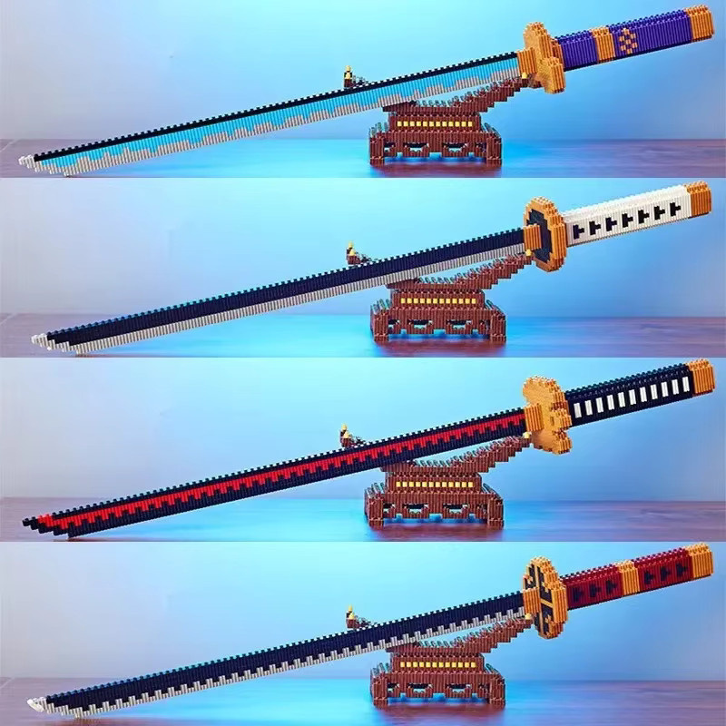 Linkgo Demon Slayer Roronoa Zoro Sandai Kitetsu Schwert, Bausteine, Figur Spielzeug - Bild 1
