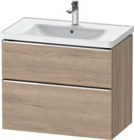 Duravit Waschtischunterschrank D-Neo in Braun Matt, B: 78,4 cm, T: 45,2 cm - Bild 1