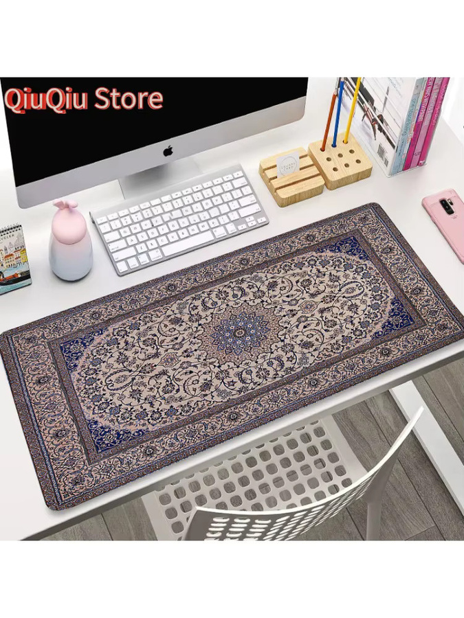 Potdemiel XXL Perserteppich Mauspad in Multicolour, große Gamer-Tastaturmatte mit Anti-Rutsch-Gummi, B/T/H: 90 x 40 x 0,3 cm - Bild 4