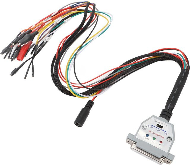 TOMTOP ECU Bench Pinout Kabel mit 3 LED-Leuchten und Schalter, DB25 Anschluss für SM2 PRO J2534 VCI, Multicolor - Bild 1
