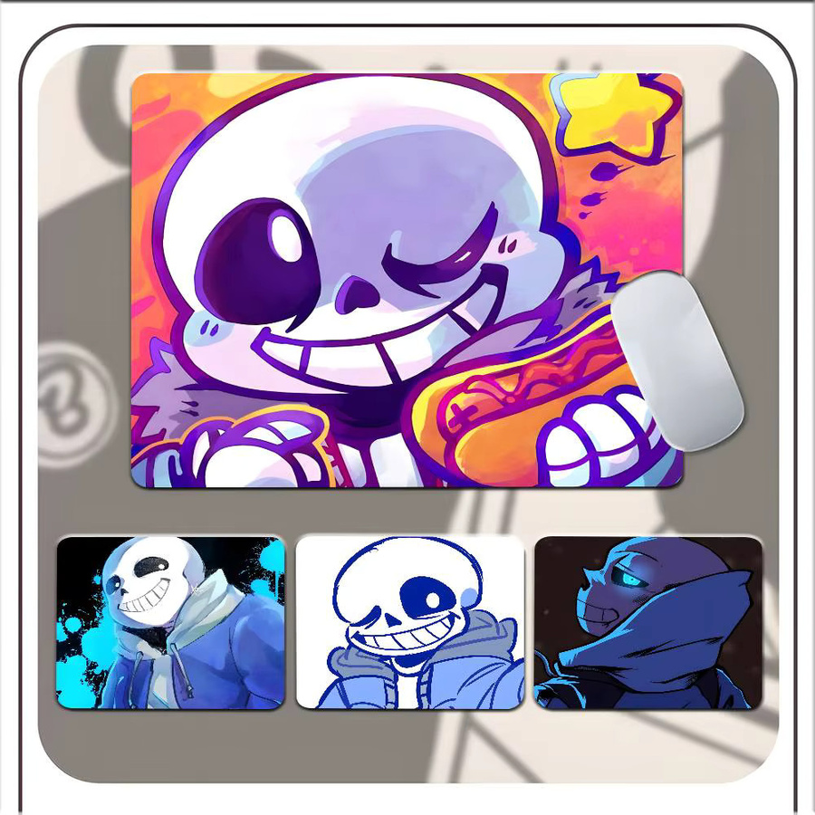 Moetch S-Sans Undertale Anime Mauspad in Multicolour mit rutschfester Unterseite - Bild 3