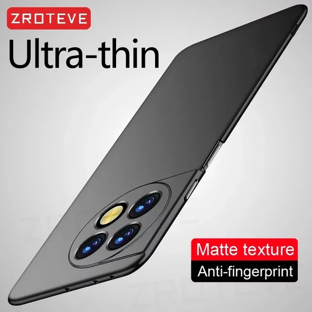 ZROTEVE Slim Hard PC Schutzhülle für OnePlus ACE 2, ACE 3, ACE 2V und ACE 3V in Schwarz, matte Stoßfeste Abdeckung für 5G Modelle - Bild 1