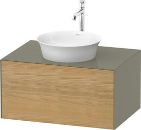Duravit Waschtischunterschrank White Tulip ohne Aufsatz, Weiß glänzend, B/T/H: 75,1 x 35 x 41 cm - Bild 1