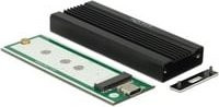 Delock Externes M.2 NVMe PCIe SSD Gehäuse mit SuperSpeed USB 10 Gbps USB Type-C, Schwarz (42600) - Bild 1