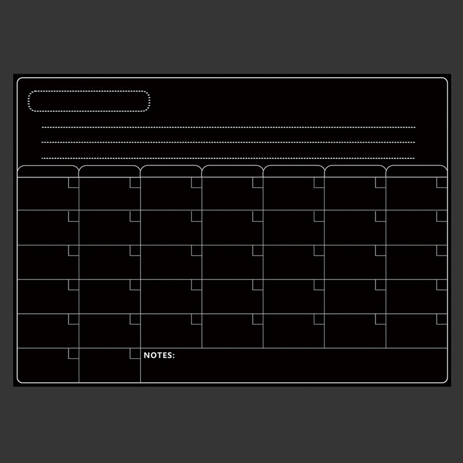 Magnetisches Blackboard-Whiteboard von Painter als Kalender-Aufkleber für den Kühlschrank in Schwarz - Bild 2