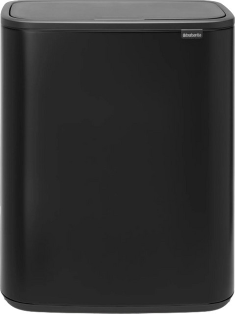 Brabantia Bo Touch Mülleimer mit Touch-Funktion, 60 Liter, Matt Black - Bild 1