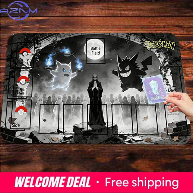 Potdemiel Pokémon TCG Spielmatte Gengar & Gengar Ghost Moon Ritual, Spielmatte - Bild 1