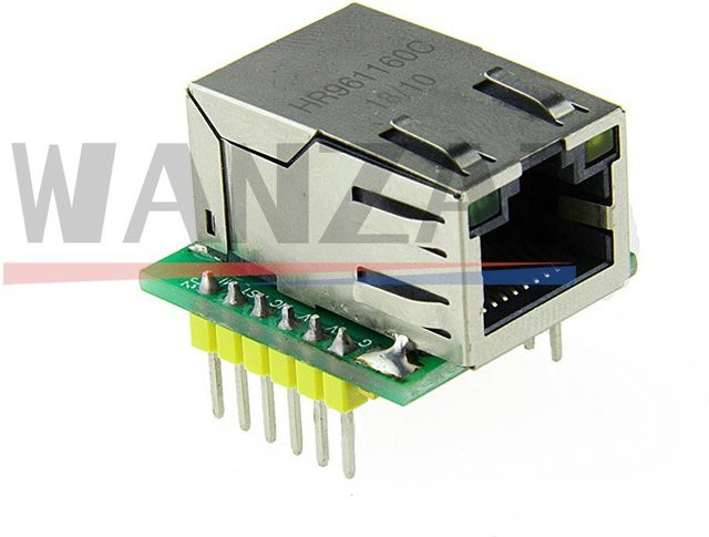 USR-ES1 W5500 Ethernet-Netzwerkmodul für Hardware SPI zu LAN/Ethernet TCP/IP zur Programmierung von 51/STM32 Mikrocontrollern - Bild 1