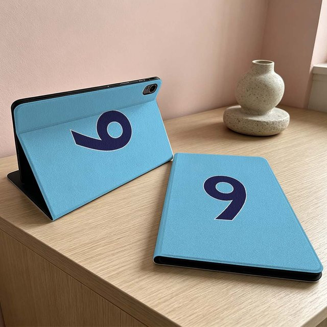 Luxuriöse Tablet-Hülle mit Fußballnummern für Huawei MatePad MediaPad MagicPad Honor Pad 10 9 8 X10 X9 X8 X8a Pro in Blau - Bild 1