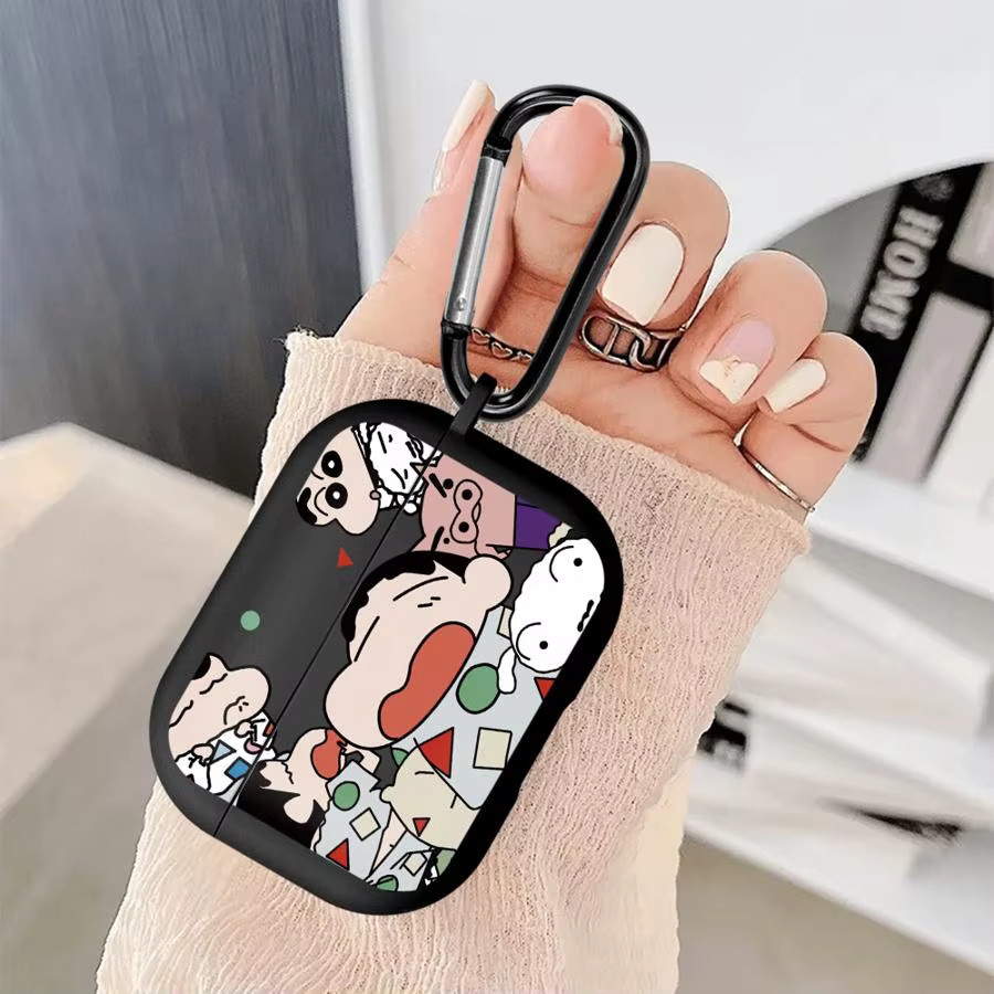 Cartoon Crayons Shinchan Kopfhörerhülle für Apple AirPods Pro 1 2 3 und AirPods 4, Mehrfarbig - Bild 3