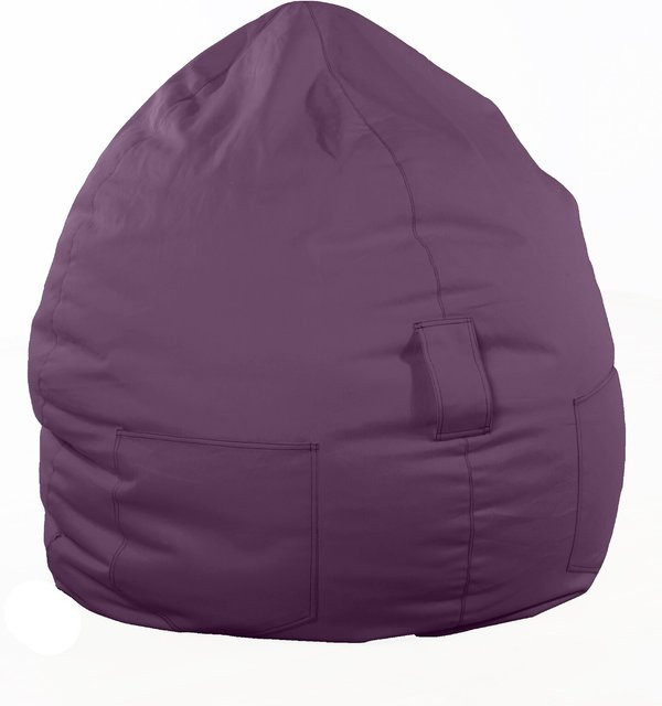 Sitzsack Billy Kinzler aus Jeansstoff in Pflaume, Durchmesser: 65 cm, Höhe: 75 cm - Bild 1