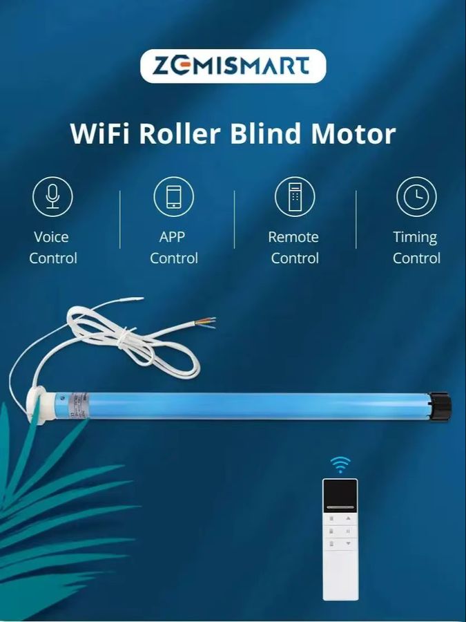 Zemismart Tuya WiFi Smart Rolladenmotor für 30mm Innenrohr mit Alexa und Google Home Sprachsteuerung, 1,1 Nm - Bild 5