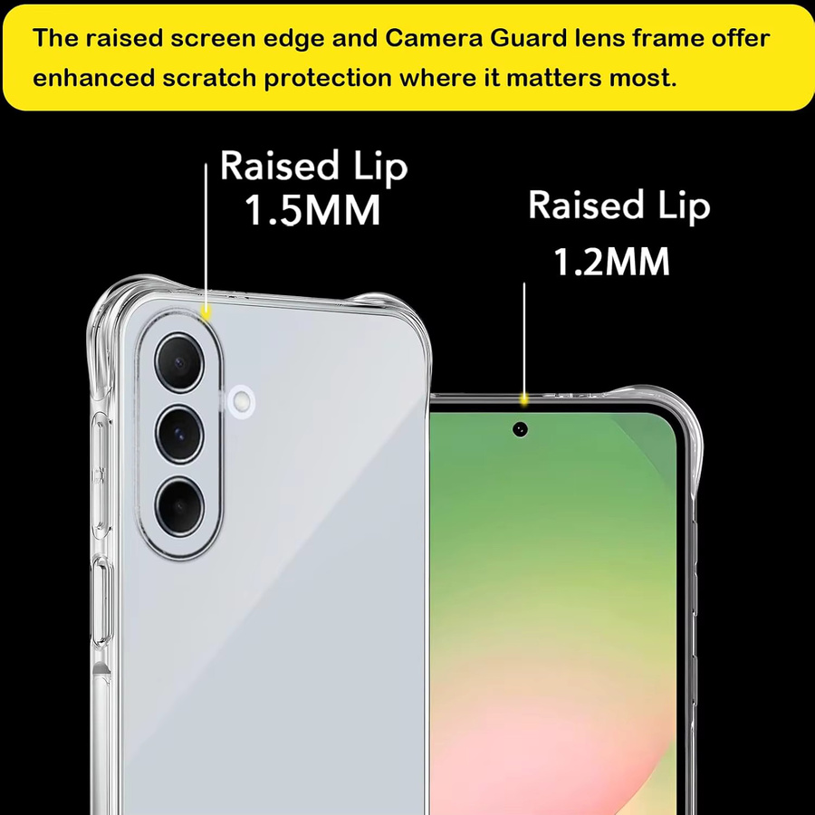 Transparente Schutzhülle für Samsung Galaxy A56 5G A55 A35 A36 A26 A16 A15 S25 Ultra S24 S23 mit verstärkten Ecken - Bild 5