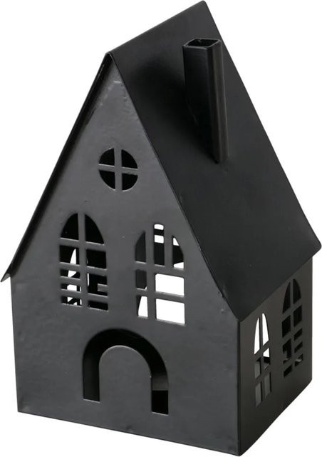 Boltze Laterne Dover Klein Schwarz aus Metall, H x B x T: 13 x 7 x 8 cm - Bild 1