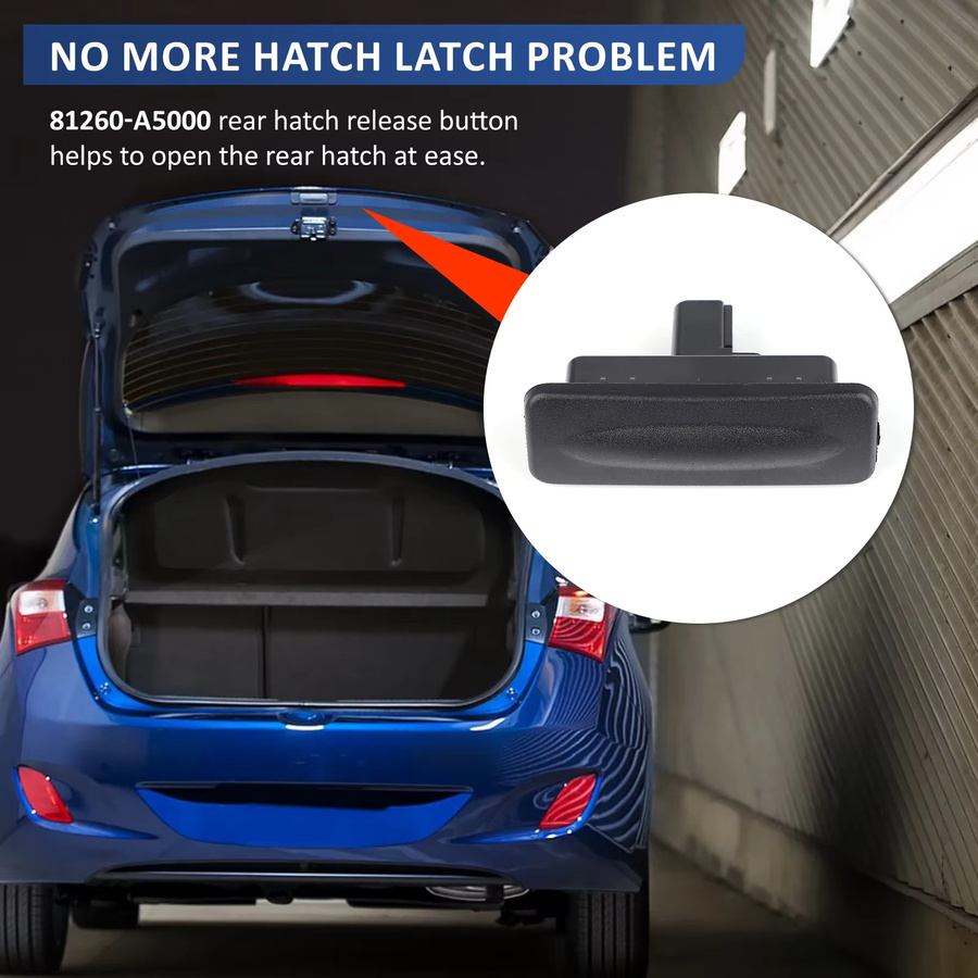 CNSPEED Heckklappenöffner für Hyundai Elantra GT, Kia Ceed und Hyundai i30, Schwarz, Teilenummer 81260-A5000 - Bild 5