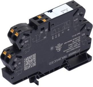 Weidmüller TRPL 24VUC 2CO Koppelrelais 24V DC/AC 6A 2 Wechsler Schwarz 10 Stück - Bild 1