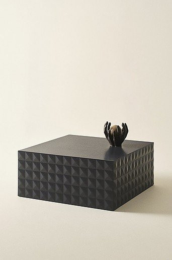 HAGA Couchtisch modern in Schwarz, quadratisch, B/T/H: 80 x 80 x 35 cm - Bild 1