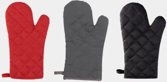 FEB.WIND Hitzebeständige Ofenhandschuhe aus Baumwolle, mehrfarbig, ideal zum Kochen und Backen - Bild 1
