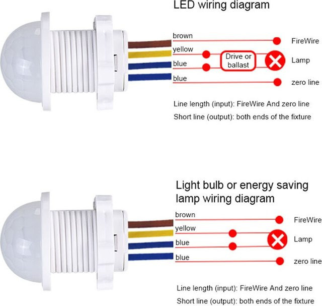 Smart Switch PIR Infrarot Bewegungsmelder mit doppelter einstellbarer Verzögerung für LED Lichtstreifen, Weiß - Bild 1