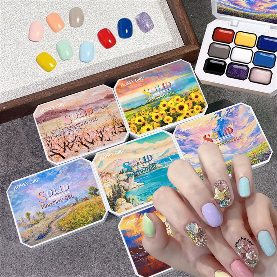 HONEY GIRL Nagellack, 9 Farben, Macaron Ölfarben, Glänzend, Unisex - Bild 3