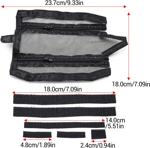 Traxxas Staubdichte Nylon-Mesh-Abdeckung, Zubehör, Schwarz - Bild 1