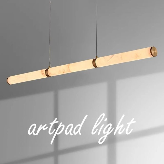 Artpad Pendelleuchte in Marmor-Optik aus Harz für Wohnzimmer, Esszimmer und Bartheken - Bild 1