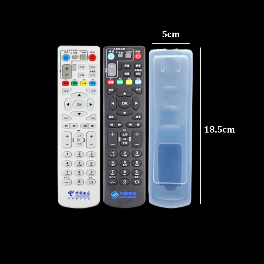 YUXI Silikon Schutzhülle für TV und Klimaanlage Fernbedienungen, wasserdicht und staubgeschützt, transparent - Bild 3