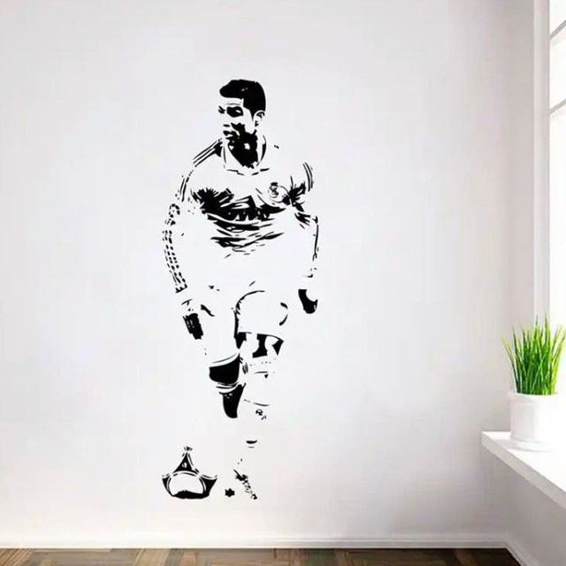 DIYWEIYUE Ronaldo Vinyl-Wandaufkleber in Hydrangea Purple für deine Fußball-Raumdekoration - Bild 1