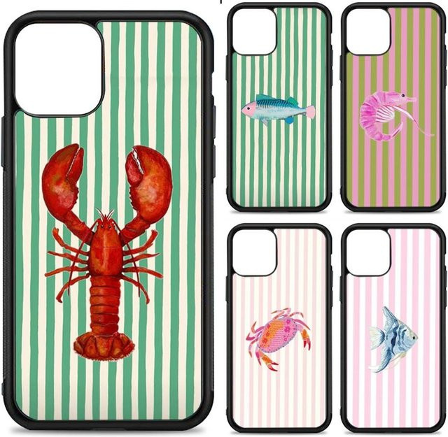 Handyhülle mit Meeresleben Design für Apple iPhone 11 bis 17 Pro Max in Multicolour aus Silikon, PC und TPU - Bild 1