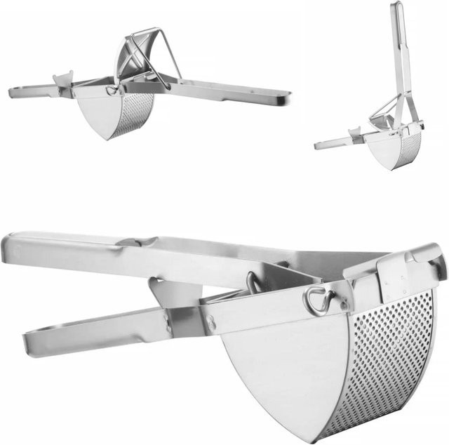 Hendi 515105 Kartoffelpresse aus Edelstahl in Silber für Kartoffelpüree - Bild 1