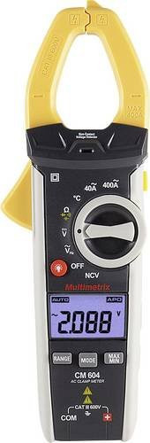 Metrix Multimetrix CM 604 Digitale Stromzange in Gelb inklusive Tasche CAT III 600V mit 4000 Counts - Bild 1