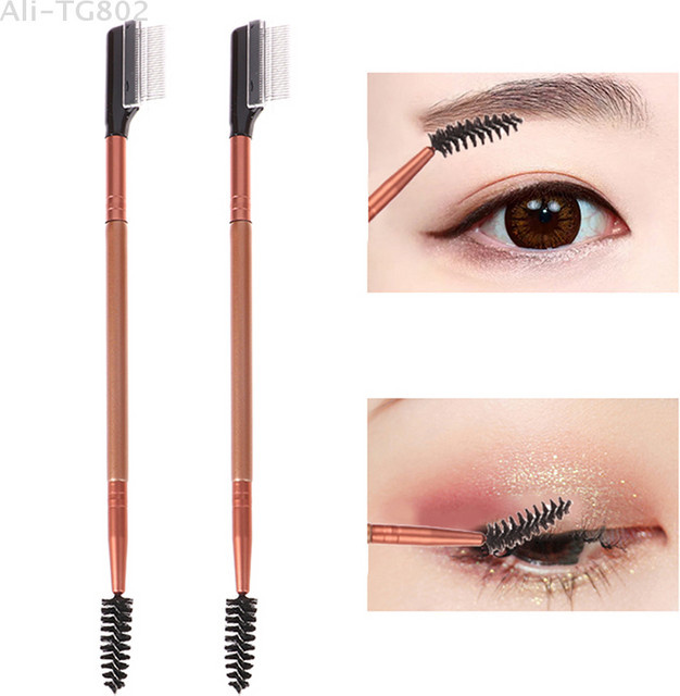 DIKALU Wimpernkamm und Augenbrauenbürste, Edelstahl, Unisex - Bild 1